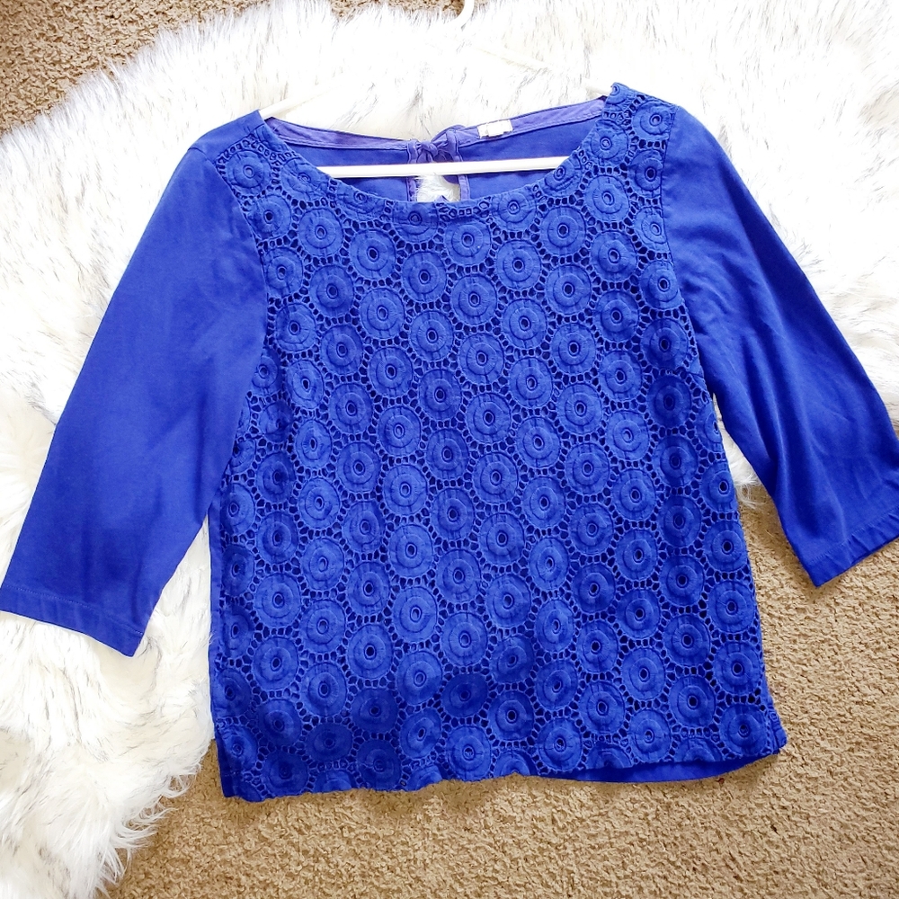 Womens blue J.crew top